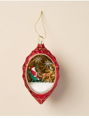 Santa Scenic Christmas Tree Ornament Red - Hearth & Hand Magnolia